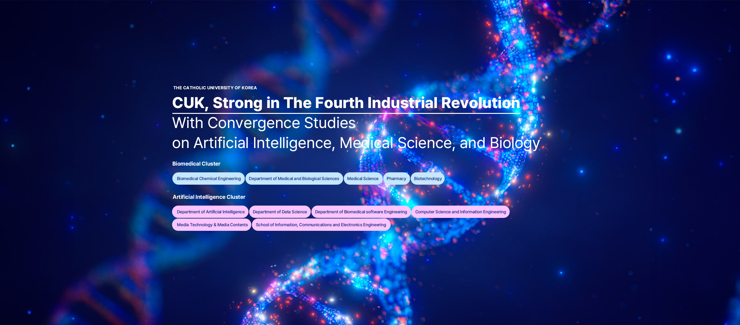 CUK, Strong in The Fourth Industrial Revolution With Convergence Studies  on Artificial Intelligence,  Medical Science, and Biology