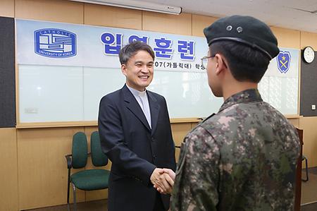 학군단 하계 입영훈련 출정식 및 교내 환경정화 활동