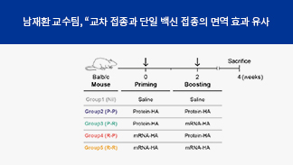 Team Led by Professor Nam Jaehwan, “Heterologous and homologous vaccination showed similar immunization efficacy”